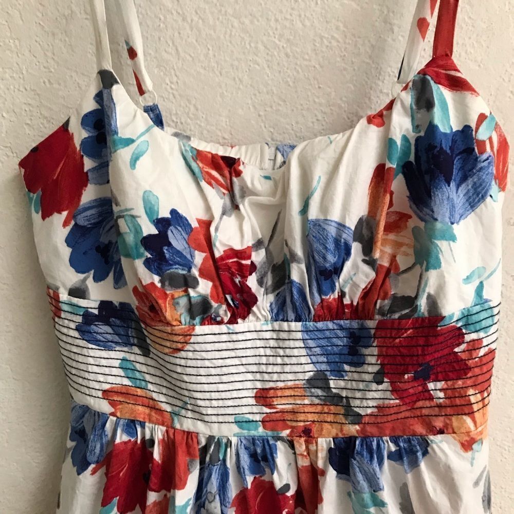 Be Smart Y2K milkmaid floral spaghetti strap mini sundress 10 - Picture 2 of 7